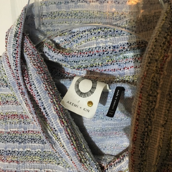 Akemi and Kin Multicolor Tunic Dress Anthropologie Striped Cotton Sleeveless XS - Picture 8 of 9